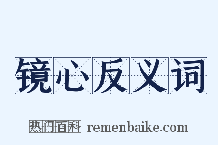 镜心反义词是什么意思的图片